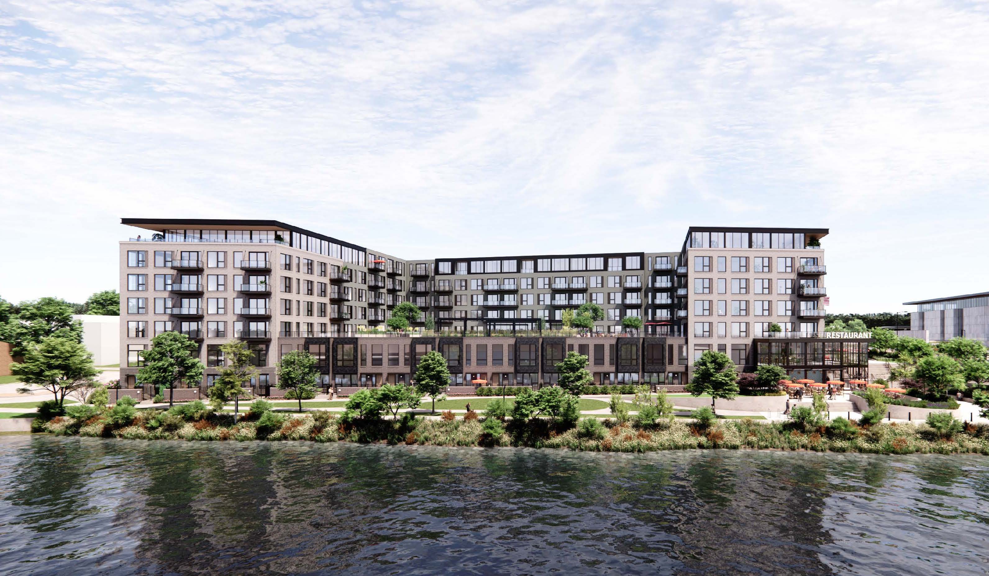 Lockside exterior rendering