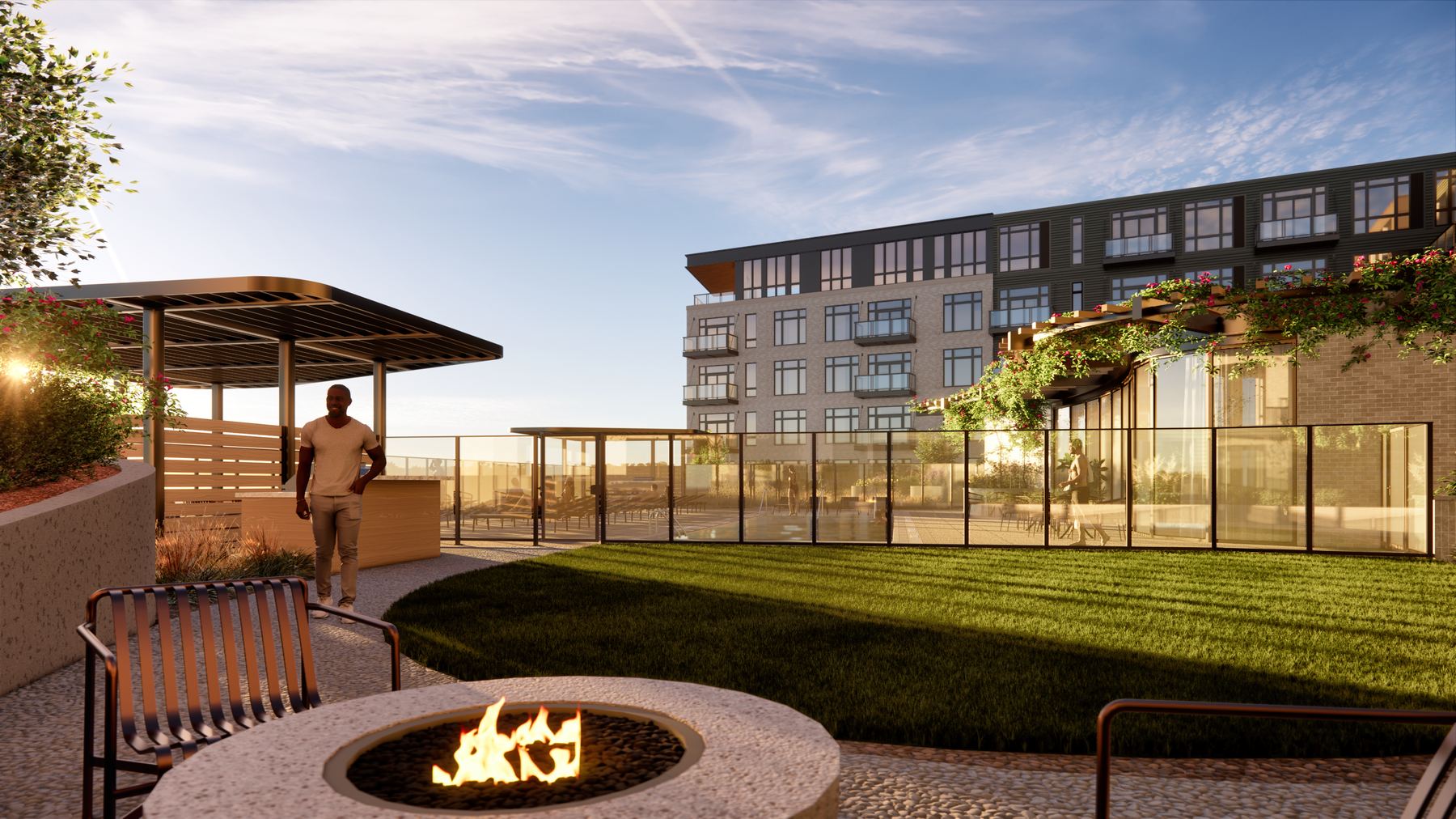 Firepit lawn