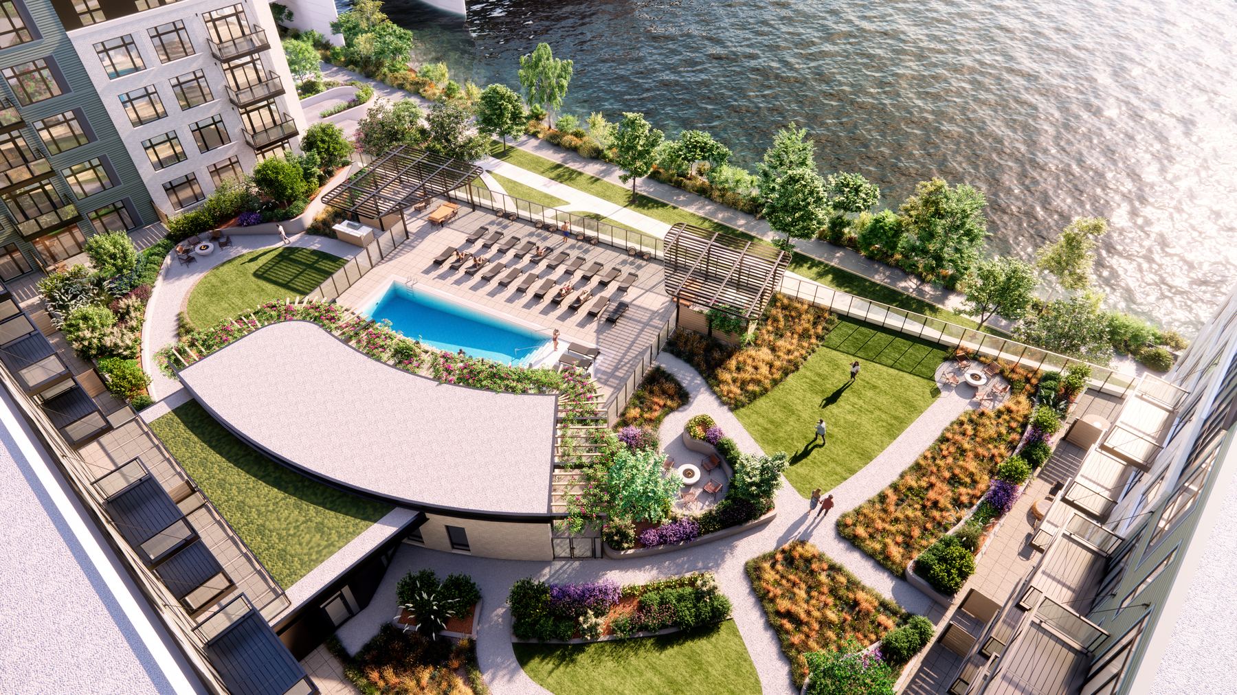 Amenity deck aerial