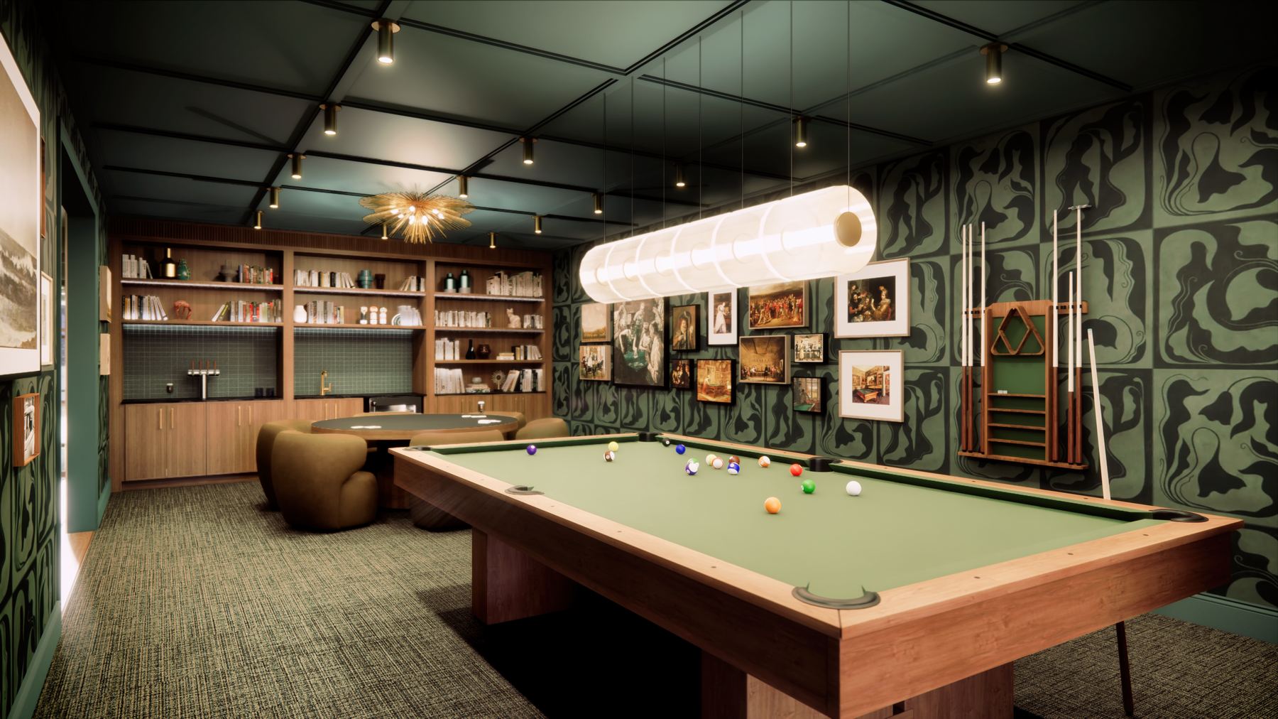 Billiards room
