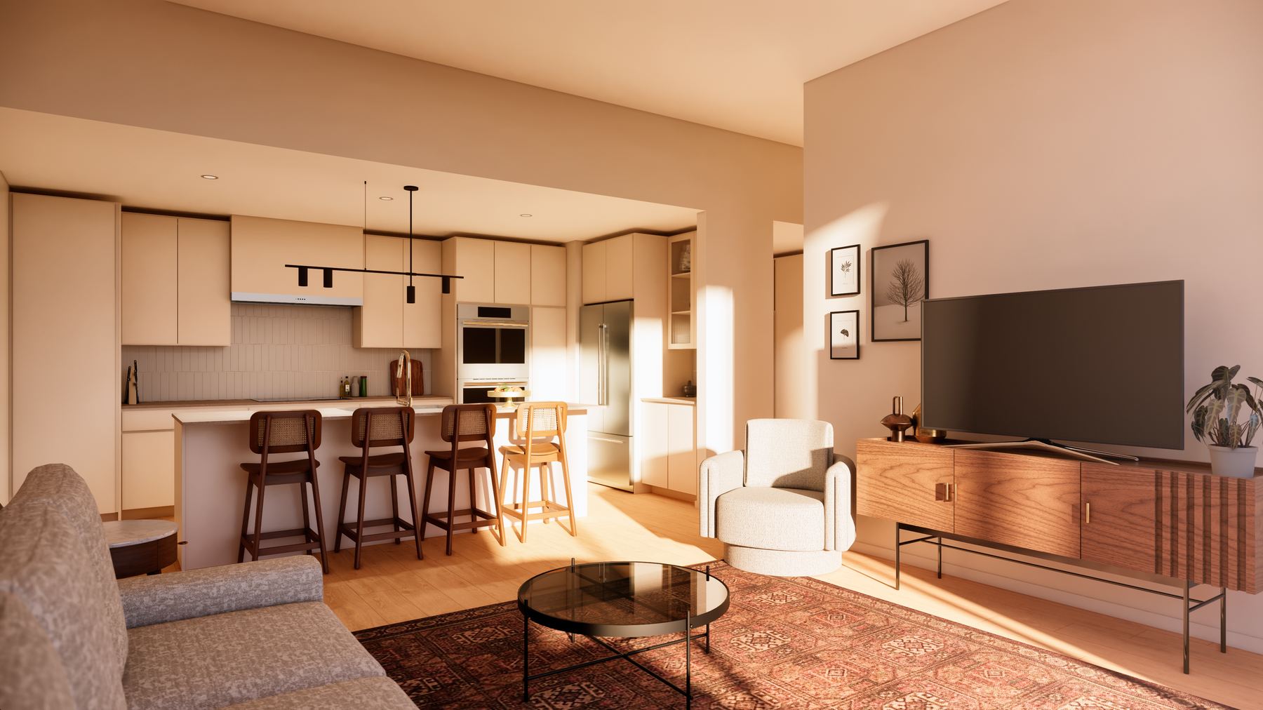 Lockside condo kitchen