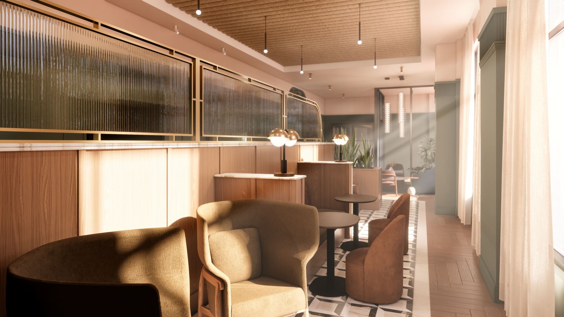 Lobby coffee lounge